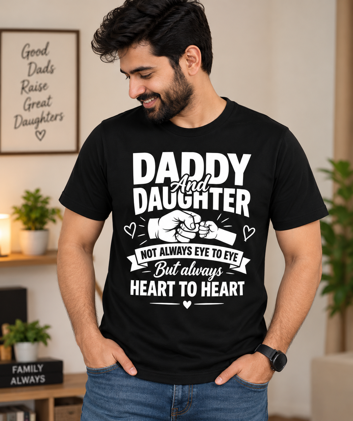 Daddy & Daughter – Heart to Heart T-Shirt